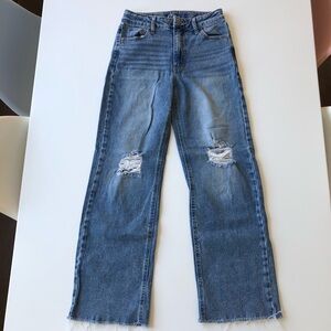 Art Class Teen Girl Denim Distressed Jeans High Rise Stretch Sz 14